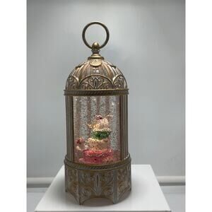 Swirl Glitter Lantern Snowglobe Tea Pot House Decor Gold Girly Works